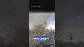 Tornado strikes train in Nebraska [upl. by Deina]