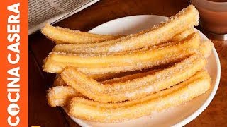 Churros caseros para Celíacos Recetas sin gluten [upl. by Annerol]