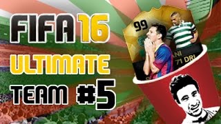 SLIMÁQUINA VS LIONEL MESSI  Ultimate Team 5  FIFA 16 PS4 [upl. by Aliuqat]