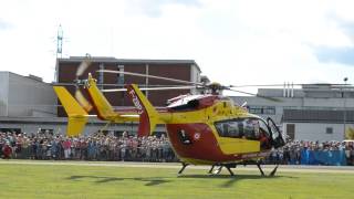 décollage hélicoptère EC145 SDIS 01 AIN sécurité civile bourg en bresse eurocopter [upl. by Aeet676]