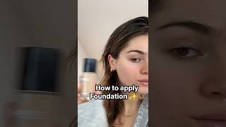 How to apply foundation ✨🦋shorts foundationhackfoundationtips [upl. by Rance]