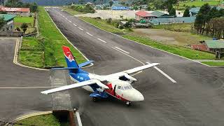 Lukla Airport Landing amp Takeoff October 14 2022  Most dangerous Airport in the world [upl. by Eiuqram]