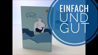 EINFACH und GUT 3 Grußkartendesign SommerWinter mit Stampin Up [upl. by Noruq102]