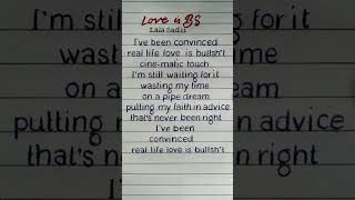 Lala Sadii  Love is BS Lyrics REQUESTED lyrics shorts youtubeshorts shortsfeed [upl. by Ring]