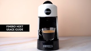 Finero Next Capsule Coffee Machine  Directions for Use [upl. by Imorej161]