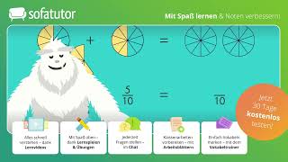 Addition von Brüchen einfach erklärt – Mathematik 5  8 Klasse [upl. by Inad]