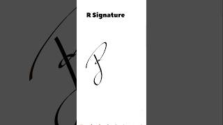 Signature of alphabet quotRquot  by creative logo creative calligraphy alphabet signature subscribe [upl. by Marra264]