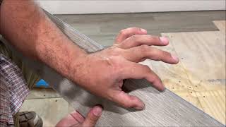 how to install vinyl flooring TRAFFIC MASTER MOONSTONE rigid core plank DIY [upl. by Akeryt117]