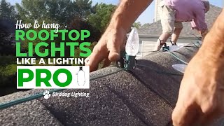 Easy Way to Hang Rooftop Christmas Lights [upl. by Ahsinrev]