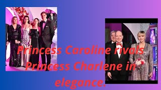 Princess Caroline rivals Princess Charlene in elegance [upl. by Ilonka]