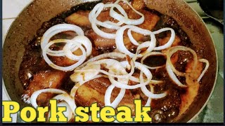 Pork steak  Negosyo style [upl. by Macfadyn]