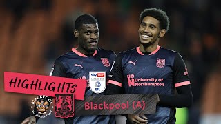 HIGHLIGHTS Blackpool 0 Northampton Town 0 [upl. by Wallford]