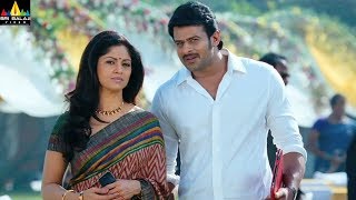 Mirchi Movie Prabhas and Nadhiya Scene  Latest Telugu Movie Scenes  Sri Balaji Video [upl. by Brecher]