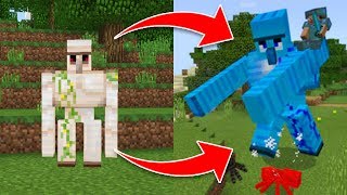 How to UPGRADE an IRON GOLEM in Minecraft Pocket Edition Xbox Addon [upl. by Loughlin]