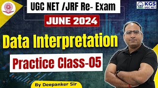 UGC NETJRF RE Exam June 2024  UGC NET Data Interpretation  Practice Class 5  Deepanker Sir [upl. by Euf]