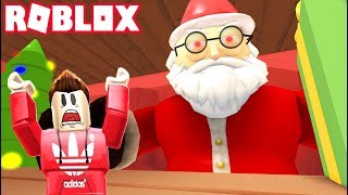 ESCAPE THE EVIL SANTA CLAUS IN ROBLOX RedHatter Roblox Christmas Special [upl. by Odnama885]