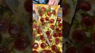 The PESTO PEPPERONI HOT HONEY PIZZA from Frank amp Danny’s Pizza on Staten Island NYC DEVOURPOWER [upl. by Zandra642]