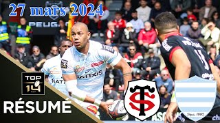 TOP 14  Résumé partie Stade Toulousain  Racing 92  J22  Saison 202324 [upl. by Kristi604]