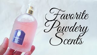 MY FAVORITE POWDERY FRAGRANCES  From My Perfume Collection [upl. by Kcirrad296]