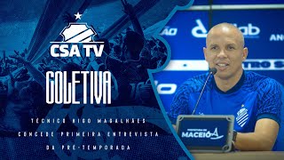 Coletiva com o técnico Higo Magalhães 131124  CSA TV [upl. by Notirb]