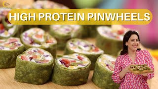 High Protein Pinwheels  Veg Pinwheels  Paneer Pinwheels  Chef Amrita Raichand [upl. by Kerrie]