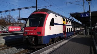 SBB DTZ Abfahrt in Weinfelden [upl. by Ahsiekahs]