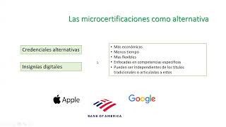 Observatorio Laboral Regional  Webinar  Micro certificaciones Potenciadores de la empleabilidad [upl. by Nairot]