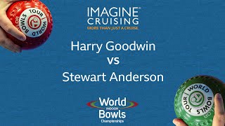 World Indoor Bowls Championship 2024 Harry Goodwin vs Stewart Anderson  Day 16 Match 3 [upl. by Easlehc]