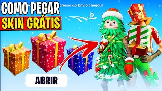 FORTNITE  COMO RESGATAR TODAS AS RECOMPENSAS e DUAS SKINS GRÁTIS DE PRESENTE  NATAL 2024 [upl. by Werdma840]