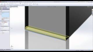 The Sheet Metal Hem Tool in SolidWorks [upl. by Mitzl432]