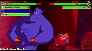 Aladdin 1992 Final Battle with healthbars [upl. by Limaj]