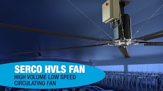 Serco HVLS fan [upl. by Ellainad]