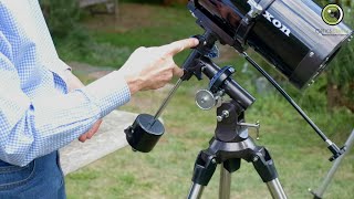 Assembling and polar aligning a simple equatorial mount [upl. by Oinotnaocram425]