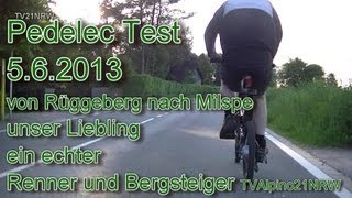 Pedelec Test Ennepetal Rüggeberg nach Milspe 552013 TVAlpino21NRW [upl. by Furnary828]