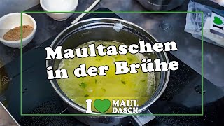 Maultaschen in der Brühe 💚🍲🥣  Rezept zum Nachkochen [upl. by Anirdna]