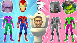 TEBAK GAMBAR AVENGERS  SKIBIDI TOILET WHOS HIDING IN THE SUPERHERO SUIT 🤯🕷️💥 [upl. by Nicki]