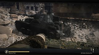 quotCall of duty WW2quot Tank mission  Collateral Damage Veteran [upl. by Klenk]