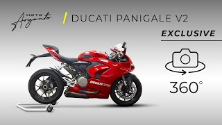 Ducati Panigale V2  Vista a 360 gradi  Moto Argento [upl. by Roderica]