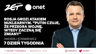 Rosja grozi atakiem nuklearnym quotPutin czuje że przegra wojnę Wtedy zaczną się zmianyquot [upl. by Latsryk]