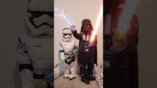 Darth Vader and Stormtrooper Halloween dadslife familytime funny [upl. by Eatnad]