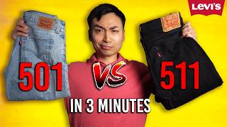 Which Jean Is Better  Levis 501 Original vs 511 Slim [upl. by Reivazx]