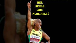 Shelly Annes Skills are OUT OF THIS WORLD shorts trackandfield shellyannfraserpryce [upl. by Dinnie]