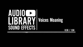 Voices Moaning  Sound Effect [upl. by Rowney]