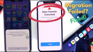 Easy Fixed Data Transfer Cancelled Reset iPhone to start setting up againquot [upl. by Shaya225]