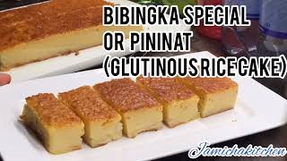 Glutinous Rice Cake  Bibingkang Malagkit English Subtitle [upl. by Elrebmik]