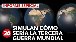 ¿Es posible una Tercera Guerra Mundial Un simulador muestra una guerra nuclear en tiempo real [upl. by Kal]