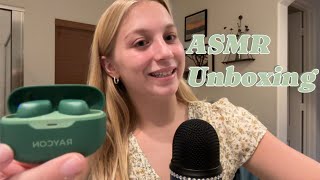 ASMR Unboxing my New Raycon Earbuds 🙉 [upl. by Rubia]