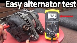 How to Test an Alternator  Testing the Voltage Regulator Diode rectifier and Stator [upl. by Anilatak507]