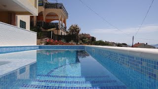 sea view apt w swimming pool and jacuzzi a9 Okrug Gornji Croatia [upl. by Ifar]