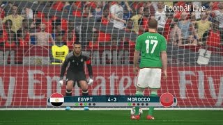 Egypt vs Morocco  Penalty Shootout  PES 2017 Gameplay [upl. by Llenreb]